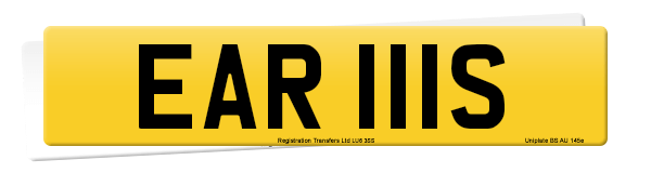 Registration number EAR 111S